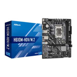 ASRock H610M-HDV/M.2 mATX Mainboard Sockel 1700 /M.2/HDMI/DP/VGA/USB3.0