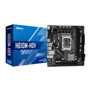 ASRock H610M-HDV mATX Mainboard Sockel 1700 /M.2/HDMI/DP/VGA/USB3.0