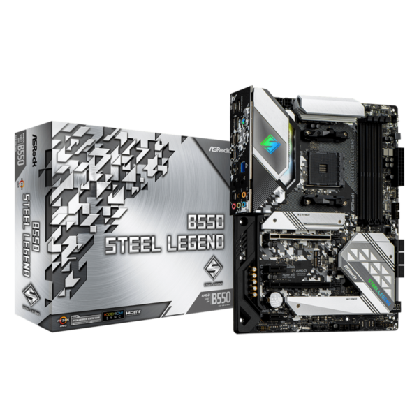 ASRock B550 Steel Legend ATX Mainboard Sockel AM4 M.2/HDMI/DP/USB3.2