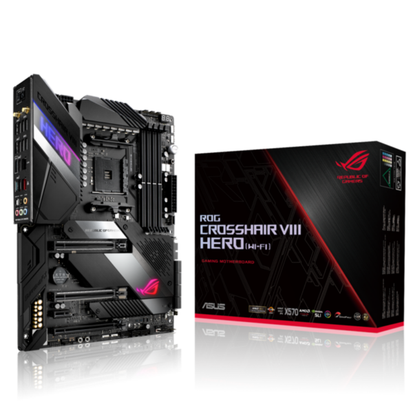 ASUS ROG Crosshair VIII HERO (Wi-Fi) X570 ATX Mainboard Sockel AM4 USB3.2 /M.2