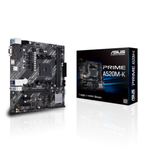 ASUS PRIME A520M-K mATX Mainboard Sockel AM4 M.2/USB3.2/HDMI/D-Sub/SATA