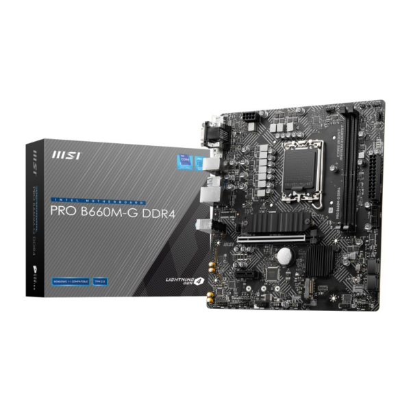 MSI PRO B660M-G DDR 4 mATX Mainboard Sockel 1700 M.2/HDMI/DP/USB3.2