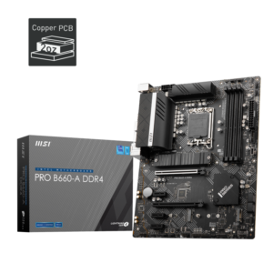 MSI PRO B660-A DDR 4 ATX Mainboard Sockel 1700 M.2/HDMI/DP/VGA/USB-C