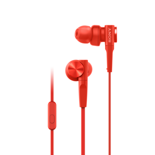 Sony MDR-XB55APR In Ear Kopfhörer Extra Bass Rot