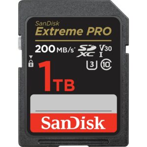 SanDisk Extreme Pro 1 TB SDXC Speicherkarte 2022 (bis 200 MB/s