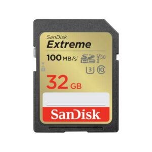 SanDisk Extreme 32 GB SDHC Speicherkarte 2022 (bis 100MB/s