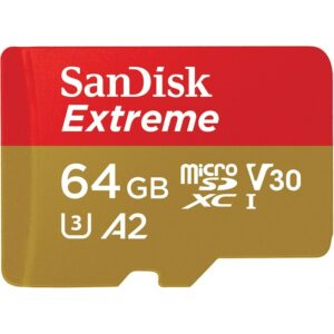 SanDisk Extreme 64GB microSDXC Speicherkarte Kit (2022) bis 190 MB/s