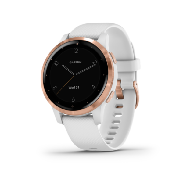 Garmin vivoactive 4s GPS-Fitness-Smartwatch weiß/roségold HF-Messung