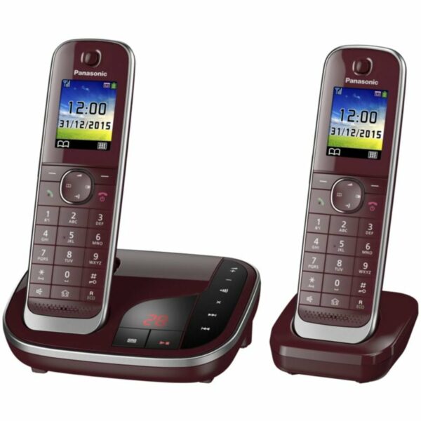 Panasonic KX-TGJ322GR schnurloses Duo DECT Festnetztelefon inkl. AB