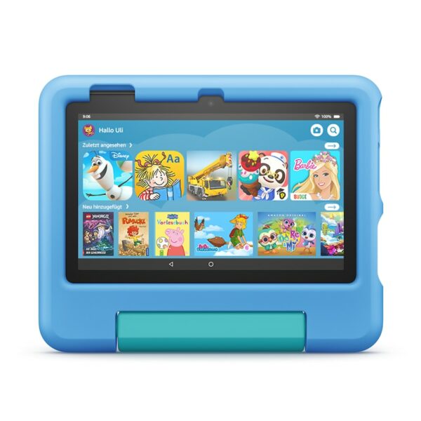 Amazon Fire 7 Kids Tablet (2022) WiFi 16 GB mit blauer Hülle