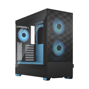 Fractal Design Pop Air RGB Cyan Core mit Seitenfenster ATX Gaming Gehäuse Blau