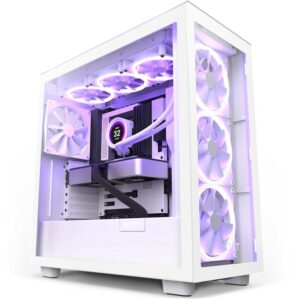 NZXT H7 Elite White Midi Tower ATX Gaming Gehäuse weiß mit Glasfenster