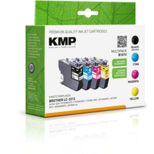 KMP Tintenpatronen Multipack ersetzt  Brother LC3213VAL