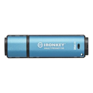 Kingston 256 GB IronKey Vault Privacy50 Verschlüsselter USB-Stick Metall USB 3.2