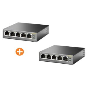 2x TP-LINK TL-SG1005P 5x Port Switch