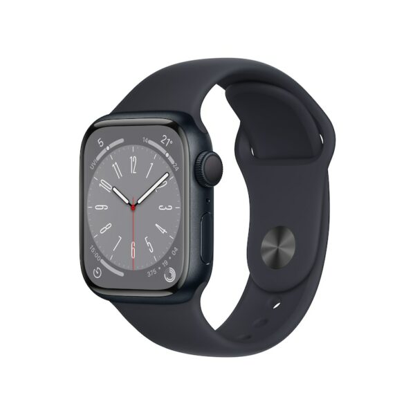 Apple Watch Series 8 GPS 41mm Aluminium Mitternacht Sportarmband Mitternacht