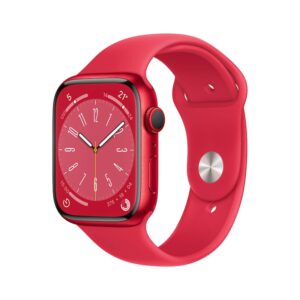 Apple Watch Series 8 LTE 45mm Aluminium Product(RED) Sportarmband Product(RED)