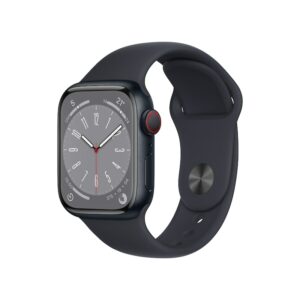 Apple Watch Series 8 LTE 41mm Aluminium Mitternacht Sportarmband Mitternacht