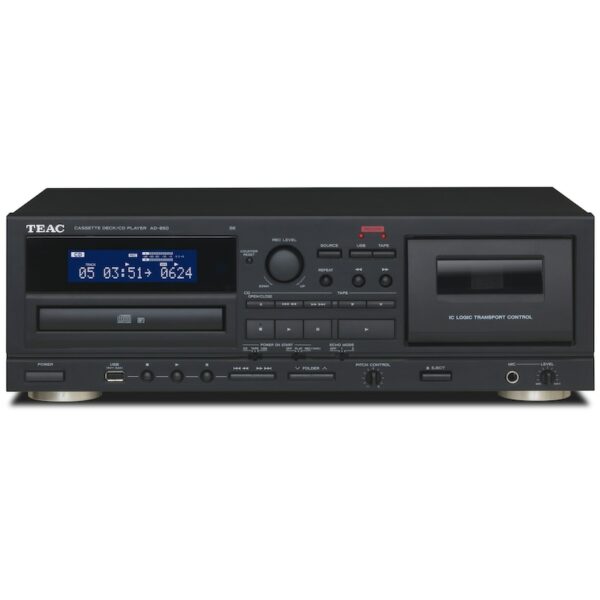 TEAC AD-850-SE CD- & Kassettenspieler mit USB Schwarz