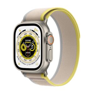Apple Watch Ultra LTE 49mm Titanium Trail Loop gelb/beige M/L