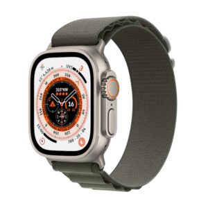 Apple Watch Ultra LTE 49mm Titanium Alpine Loop Grün Medium