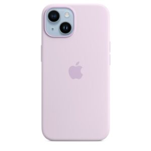 Apple Original iPhone 14 Silikon Case mit MagSafe Flieder