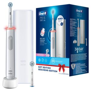 Oral-B Pro 3 3500 White elektrische Zahnbürste mit Reiseetui