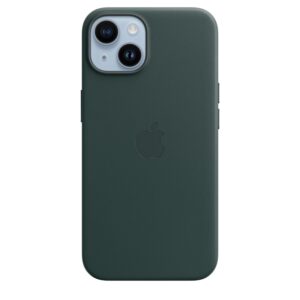Apple Original iPhone 14 Leder Case mit MagSafe Waldgrün