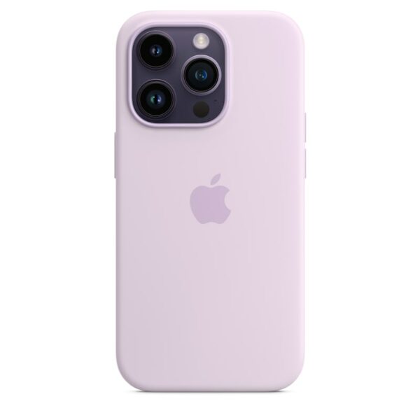 Apple Original iPhone 14 Pro Silikon Case mit MagSafe Flieder