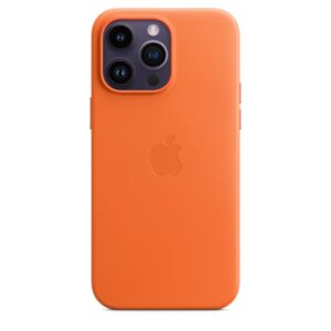 Apple Original iPhone 14 Pro Max Leder Case mit MagSafe Orange