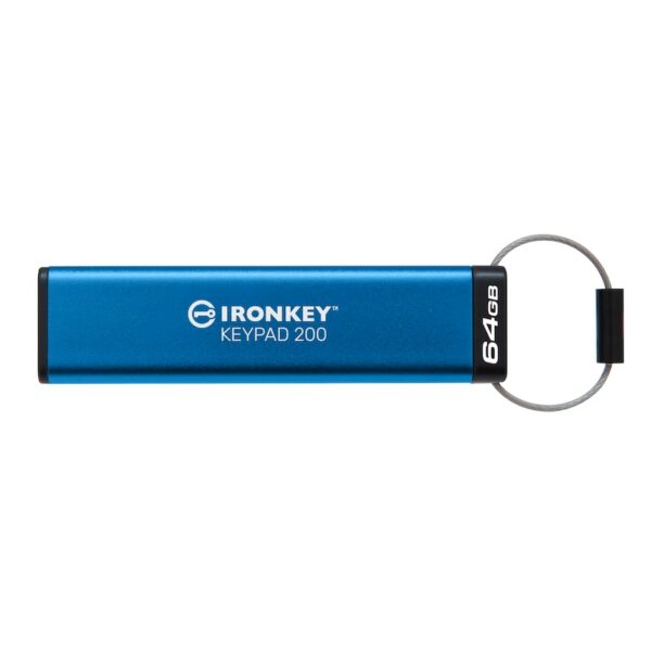 Kingston 64 GB IronKey Keypad 200 Verschlüsselter USB-Stick Metall USB 3.2 Gen1