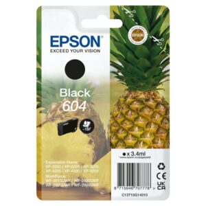 Epson 604 Original Druckerpatrone Schwarz C13T10G14010 Ananas Tinte