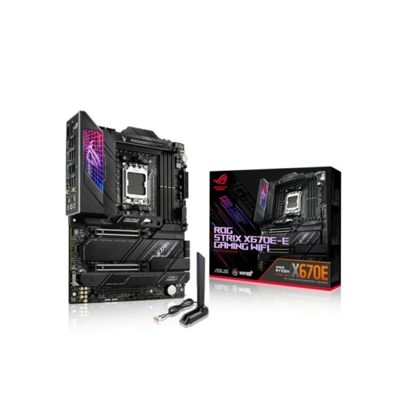 ASUS ROG STRIX X670E-E GAMING WIFI ATX Mainboard Sockel AM5 WIFI/M.2/USB3.2-C/DP