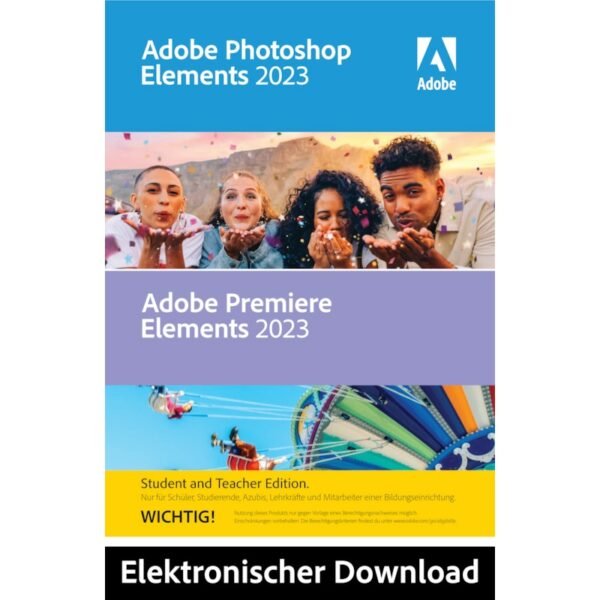 Adobe Photoshop & Premiere Elements 2023 STE Mac DE Download