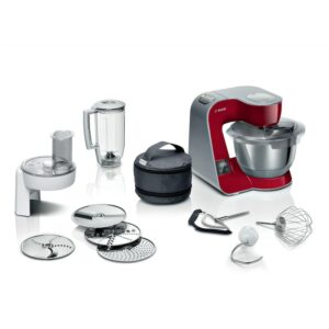 Bosch MUM5X720 Universal-Küchenmaschine mit Waage rot/silber