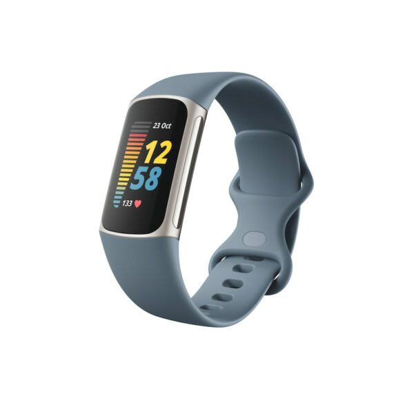 Fitbit Charge 5 Fitness-Tracker Blaugrau/Platin