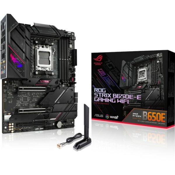 ASUS ROG STRIX B650E-E GAMING WIFI ATX Mainboard Sockel AM5 M.2/USB3.2-C/DP/HDMI