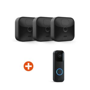 Blink Outdoor - 3 Kamera System HD-Sicherheitskamera + Blink Video Doorbell