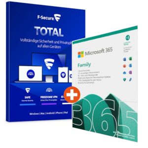 Microsoft 365 Family (15 Monate) + F-Secure Total Security & VPN (7 Geräte)