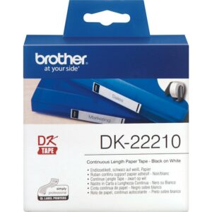 Brother DK22210 Endlosetiketten – schwarz auf weiß