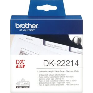 Brother DK-22214 Endlosetiketten – schwarz auf weiß