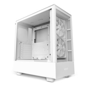 NZXT H5 Elite Midi Tower ATX Gehäuse weiss mit Sichtfenster und RGB