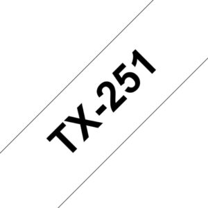 Brother TX-251 Schriftband 24mm x 15m schwarz auf weiss