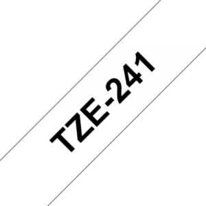 Brother TZe-241 Schriftband schwarz auf weiß 18mm x 8m