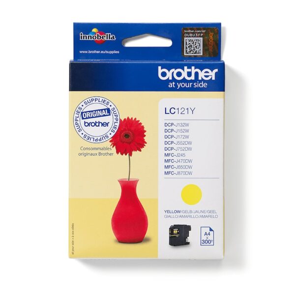 Brother LC121Y original Druckerpatrone Gelb 300 Seiten