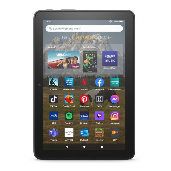 Amazon Fire HD 8 Tablet (2022) WiFi 32GB mit Werbung schwarz B09BG4CM4W