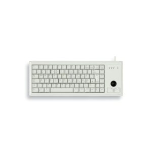 Cherry G84-4400 Ultraslim Tastatur USB hellgrau US Layout