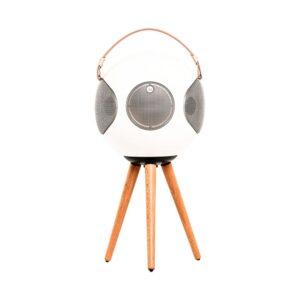 UB+ Alphorn S2 Design-Bluetooth-Lautsprecher mit Akku und Standfuß Weiß