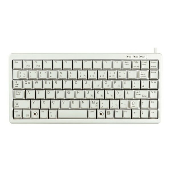 Cherry G84-4100 Compact Kabelgebundene Tastatur USB hellgrau