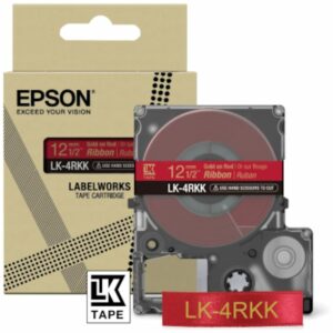 Epson C53S654031 Schriftband LK-4PBK Satinband 12mmx5m schwarz/pink